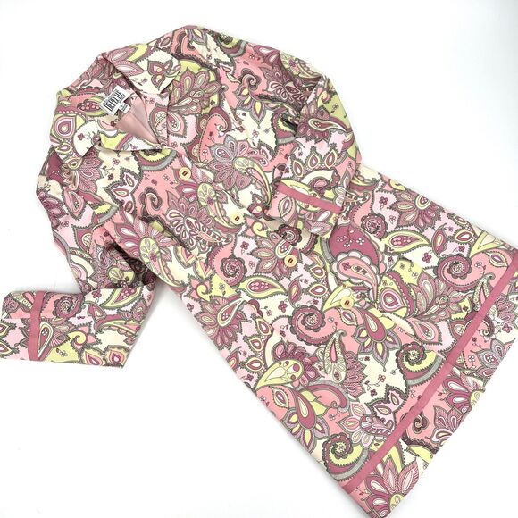 Yves Cossette Depeche Mode Paisley Coat Dress Pants Set Size 6 - Picture 5 of 16